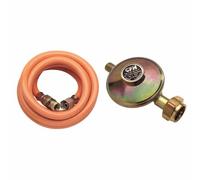 Set Régulateur de Pression 50mbar+80cm Tuyau Kit de Camping Tuyau de Gaz Neuf