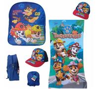 SET RENTRÉE SCOLAIRE 2024 PAT PATROUILLE 1 SAC +1 SERVIETTE +1 CASQUETTE (piscine ,sport,pleine air pic nique goûter)