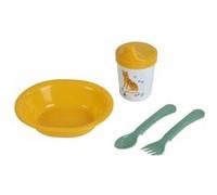 Set Repas 4 Pièces Bébé "Sweet Savane" Jaune Jaune