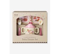 Set repas en mélamine bébé HERO rose rice, 4 pièces rose TU
