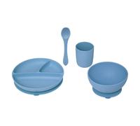 Set Repas Enfant Bleu 20x20cm Bleu TU