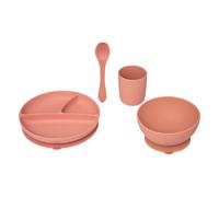 Set Repas Enfant Bleu 20x20cm Rose TU