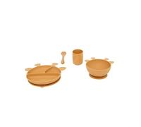 Atmosphera Set de repas 4 pièces en silicone - Girafe