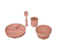 Set repas enfant rose terracotta 20x20cm - Atmosphera Créateur d'intérieur