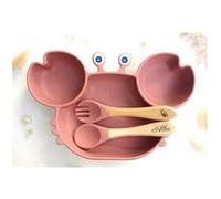Set repas et couvert en forme de crabe pour Enfant (Rose) Rose G