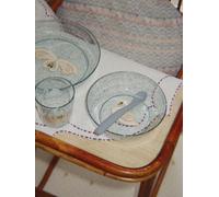 Set repas paillettes bleu TU