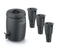 Set Réservoir d'engrais 25L avec robinet + 3x Composteur enterré 11L