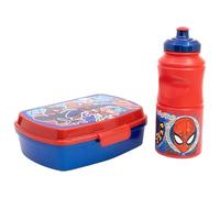 SET RETOUR AU COLE (ANDRICHERA RECTANGULAIRE ET BOUTEILLE SPORT EASY HOLD 380 ML) EN BOÎTE CADEAU SPIDERMAN MOB RULES