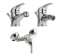 SET ROBINETTERIE DE BAIN POUR LAVABO, BIDET ET GROUPE EXTERNE DE DOUCHE ENTER
