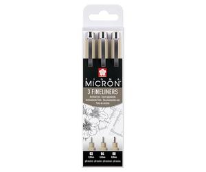 SET Rotuladores Pigma Micron NNegro 3 ud