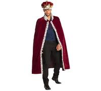 Set royal Hermeline - Robe et couronne bordeaux pour les empereurs et les rois