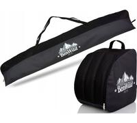 Set sac à chaussures de ski + sac à skis Set de ski 180 cm Cordura 600 x 600D ; noir