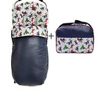 Set sac housse universel pour poussette+Sac à langer et organiseur grand. C'est disponible en plusieurs modèles et couleurs (Marvel)
