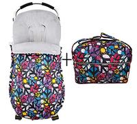 Set sac housse universel pour poussette+Sac à langer et organiseur grand. C'est disponible en plusieurs modèles et couleurs (Revel POLAIRE)