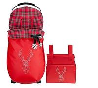 Set sac housse universel pour poussette+Sac à langer et organiseur grand. C'est disponible en plusieurs modèles et couleurs (Rudolph Édition LImitée)