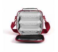 Set sacoche lunch box SEP126R, Isotherme pour conserver vos aliments 6h au frais, avec 3 tupperware hermétiques de 580 ml