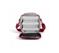 Set sacoche lunch box SEP126R, Isotherme pour conserver vos aliments 6h au frais, avec 3 tupperware hermétiques de 580 ml