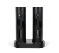 LIVOO Set salière et poivrière électriques MEN439N – 110 ml, meule céramique, USB-C, noir