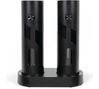 LIVOO Set salière et poivrière électriques MEN439N – 110 ml, meule céramique, USB-C, noir