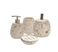 Set salle de bain moucheté 4 pièces céramique