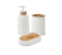 Set salle de bain uni 3 pièces en bambou