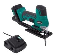 Set Scie sauteuse VPower 20V - Poignée canon ergonomique - Vitesse et angle ajustable - 2 lames de scie -Batterie 2.0Ah et chargeur