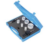 Set Scies A Tasse Fraiseuse Perçage Bois Plastique Métal 9 Pz.i Garantie 3 Ans