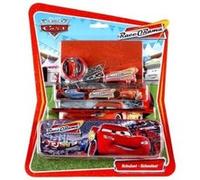 Set Scolaire Cars 6 Pieces - Kit Ecriture Disney : Crayon - Gomme - Regle - Taille Crayon