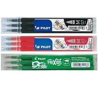 Set Scolaire Frixion Pilot Refill Cartouches (Rouge-Vert-Noir)