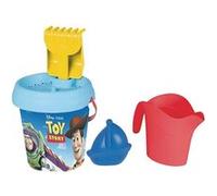 Smoby Seau garni Toy Story – Arrosoir, pelle, moule, tamis, râteau – Recyclée – Dès 18 mois