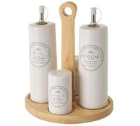 Set sel et poivre huilier vinaigrier en céramique