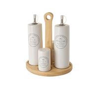 Set sel et poivre huilier vinaigrier en céramique