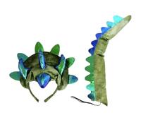 Set Serre-Tête Et Queue Tricératops Accessoires De Déguisement Dinosaure