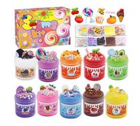 Set slim pour enfants, kit de bricolage jouet anti-stress, slime doux avec 30 accessoires, super élastique non collant, bonbonnières