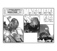 Kit Fixation Bulle Givi 140d Noir
