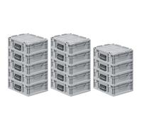 SET SUPER ÉCONOMIQUE 14x Bac Euro NextGen Portable | HxLxP 13,5x30x40cm | 11 litres | Eurobox, boîte industrielle, boîtes de rangement, empilables, conteneur de stockage, bacs de rangement