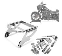 Set: Support top case TP 2-Up + Kit de fixation pour accessoires detachables compatible avec Harley Davidson Touring 97-08