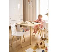 Set table et 2 chaises enfant ourson blanc TU