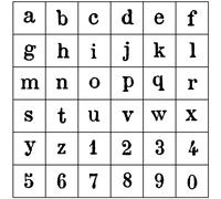 Set Tampons Alphabet - 1,5 Cm - Bois