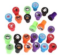 Set Tampons Halloween - 24 Pcs Auto-encreurs Avec Motifs Effrayants Et Mignons, Jouets Amusants Pour Fête D’Halloween, Cadeaux Invités, Prix Jeux Et Récompenses Scolaires | Idéal & Animations