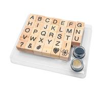 Set Tampons Lettre De L'alphabet Avec Encreurs 33 Pièces