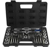 Set Tap & Die, 40 pièces, acier traité à la chaleur, noir