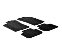 Set tapis de caoutchouc compatible avec Alfa Romeo 147 2000-/GT 2004- (T profil 4-pièces + clips de montage)