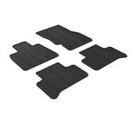 Set tapis de caoutchouc compatible avec Alfa Romeo Stelvio 3/2017- (T profil 4-pièces + clips de montage)