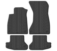 Set tapis de caoutchouc compatible avec Audi A5 Coupe 12/2016- (T profil 4-pièces + clips de montage)