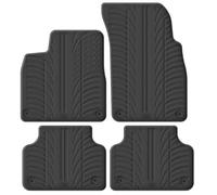 Set tapis de caoutchouc compatible avec Audi Q7 6/2015- & Q8 5/2018- (T profil 4-pièces + clips de montage)