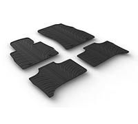 Set tapis de caoutchouc compatible avec BMW X5 E53 1999-2006 (T profil 4-pièces + clips de montage)