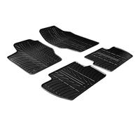 Set tapis de caoutchouc compatible avec Citroen C4 2005-2010 (T profil 4-pièces)