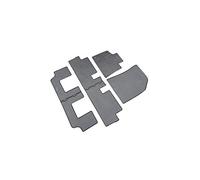 Set Tapis de Caoutchouc Compatible avec Citroën C4 Grand Picasso II / C4 Grand Spacetourer 7-Personnes 2013- (4-pièces + Points de fixage)