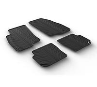 Set tapis de caoutchouc compatible avec Fiat Punto 2014- (T profil 4-pièces + clips de montage)